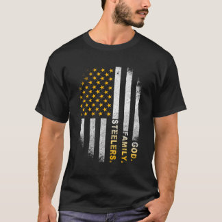 God Family Slers-Pro US Flag Vaderdag Papa T-shirt
