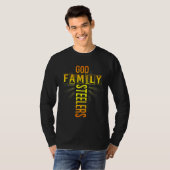 God Family Steeler Vaderdag Gift T-shirt (Voorkant volledig)