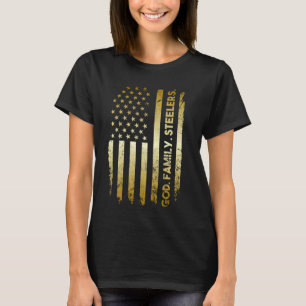 God Family Steelers Pro ons Vlag Shirt Vaderdag