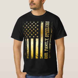 God Family Steelers Pro ons Vlag Shirt Vaderdag