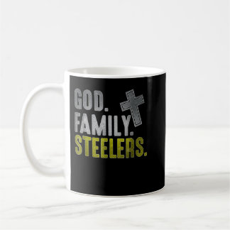 God Family Steelers Pro ons Vlag T-shirt Vaderdag  Koffiemok