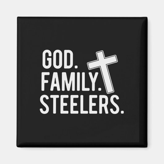 God Family Steelers Pro ons Vlag Vaderdag pa.p Magneet (Voorkant)