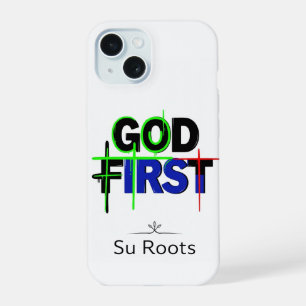 God First Christelijke Phonehoes door Su Roots iPhone 15 Case
