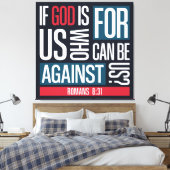 God for us canvas afdruk (Insitu (Slaapkamer))