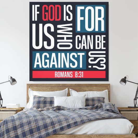 God for us canvas afdruk (Insitu (Slaapkamer))