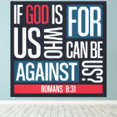 God for us canvas afdruk (Insitu (Houten vloer))