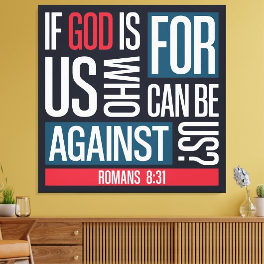 God for us canvas afdruk (Insitu (Woonkamer))