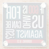 God for us glazen onderzetter (Achterkant)