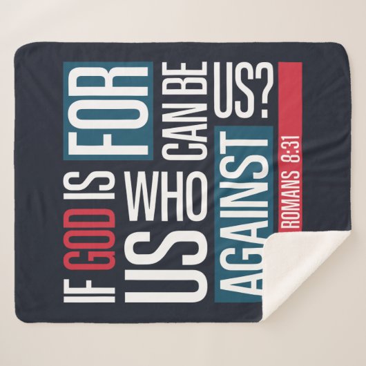 God for us sherpa deken (Voorkant (horizontaal))