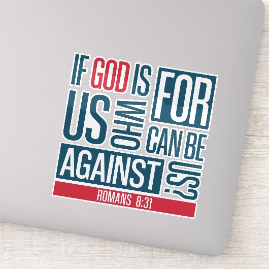 God for us sticker (Detail)