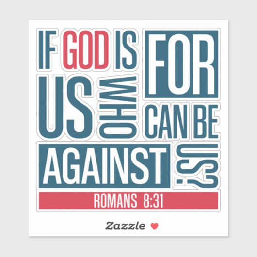 God for us sticker (Vel)