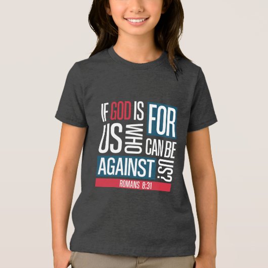 God for us Tri-Blend shirt (Voorkant)
