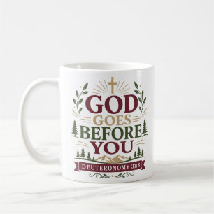 God Gaat Voor Jou Christelijke Aanmoedigingscitaat Koffiemok