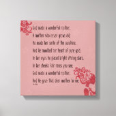 God gaf deze Moeder aan mij Canvas Afdruk (Voorkant)