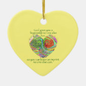 God gaf je een vingerafdruk keramisch ornament (Voorkant)