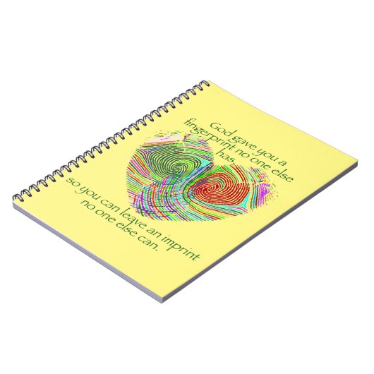 God gaf je een vingerafdruk Notitieboek (Linkerzijde)