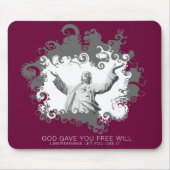 God gaf je vrij Will Mousepad Muismat (Voorkant)