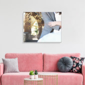God gaf me je in nep gouden folie canvas afdruk (Insitu (Woonkamer))