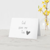 God gaf me je. wenskaarten kaart (Gele Bloem)