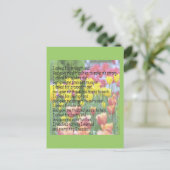 God gaf me kracht briefkaart (Staand voorkant)