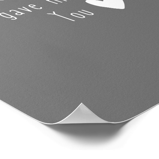 God gaf me Poster en Prints (Hoek)