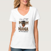 God gaf me twee titels, mam Nana Leopard Black T-shirt (Voorkant)