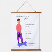 God gaf me wijze mensen hangend wandkleed (Voorkant)