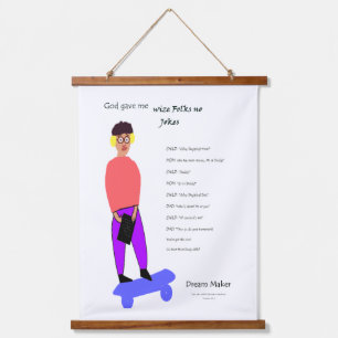 God gaf me wijze mensen hangend wandkleed
