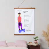 God gaf me wijze mensen hangend wandkleed (Slaapkamer)