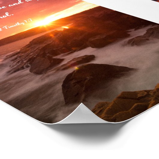 God gaf ons een geest - Bijbel Poster (Hoek)