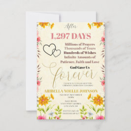 God gaf ons voor altijd bewerkbare adoptie uitnodi kaart