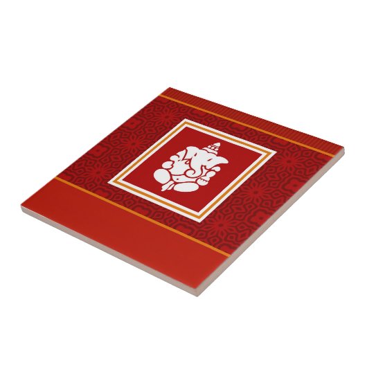 God Ganesha Design Tegeltje (Zijkant)