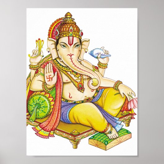 God Ganesha, Lord Ganesh Poster (Voorkant)
