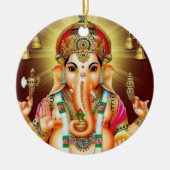 God Ganesha met mij Keramisch Ornament (Voorkant)