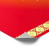 God Ganesha met zonnestralen Poster (Hoek)