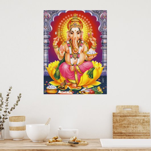 God Ganesha Poster (Keuken)