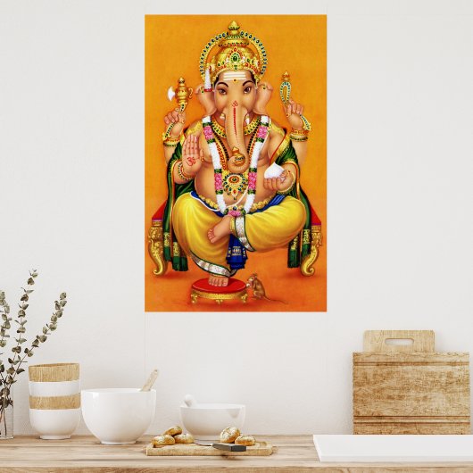 God Ganesha Poster (Keuken)