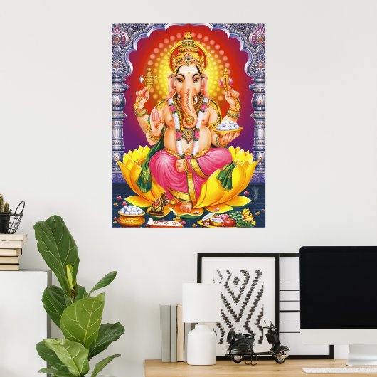 God Ganesha Poster (Thuiskantoor)