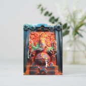 God Ganesha standbeeld Briefkaart (Staand voorkant)