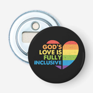 God Gay Christelijk Lgbt Button Flesopener