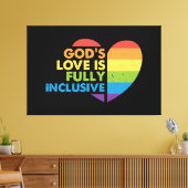 God Gay Christelijk Lgbt Canvas Afdruk (Insitu (Woonkamer))