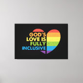 God Gay Christelijk Lgbt Canvas Afdruk (Voorkant)