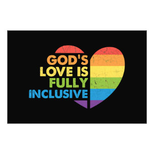 God Gay Christelijk Lgbt Foto Afdruk
