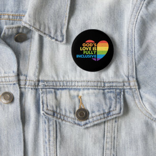 God Gay Christelijk Lgbt Ronde Button 5,7 Cm