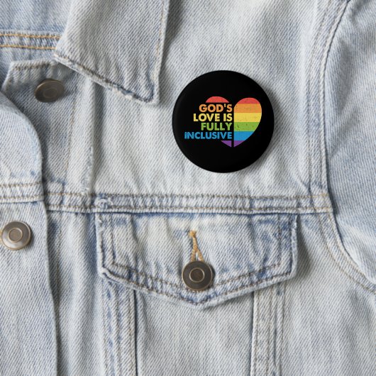 God Gay Christelijk Lgbt Ronde Button 5,7 Cm (In situ)