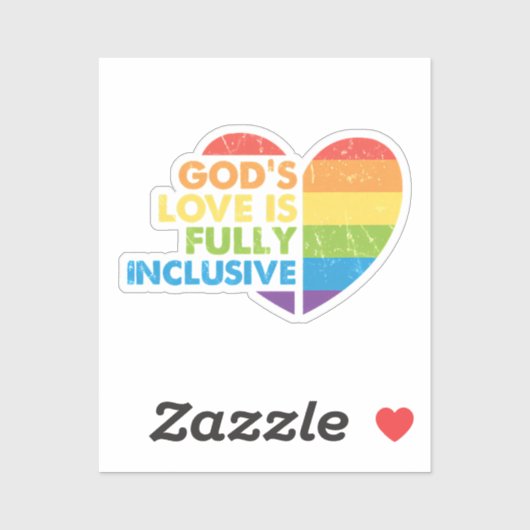 God Gay Christelijk Lgbt Sticker (Vel)