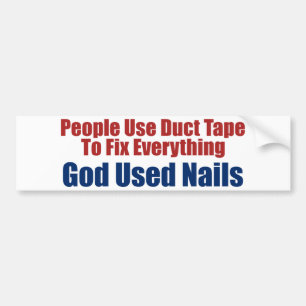 God Gebruikte nagels (Christelijke Bumpersticker) Bumpersticker