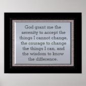 God geef me de sereniteit - kunstdrukken poster (Voorkant)