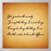 God geef me de Serenity Poster (Voorkant)