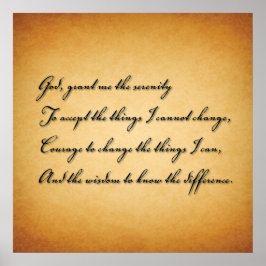 God geef me de Serenity Poster